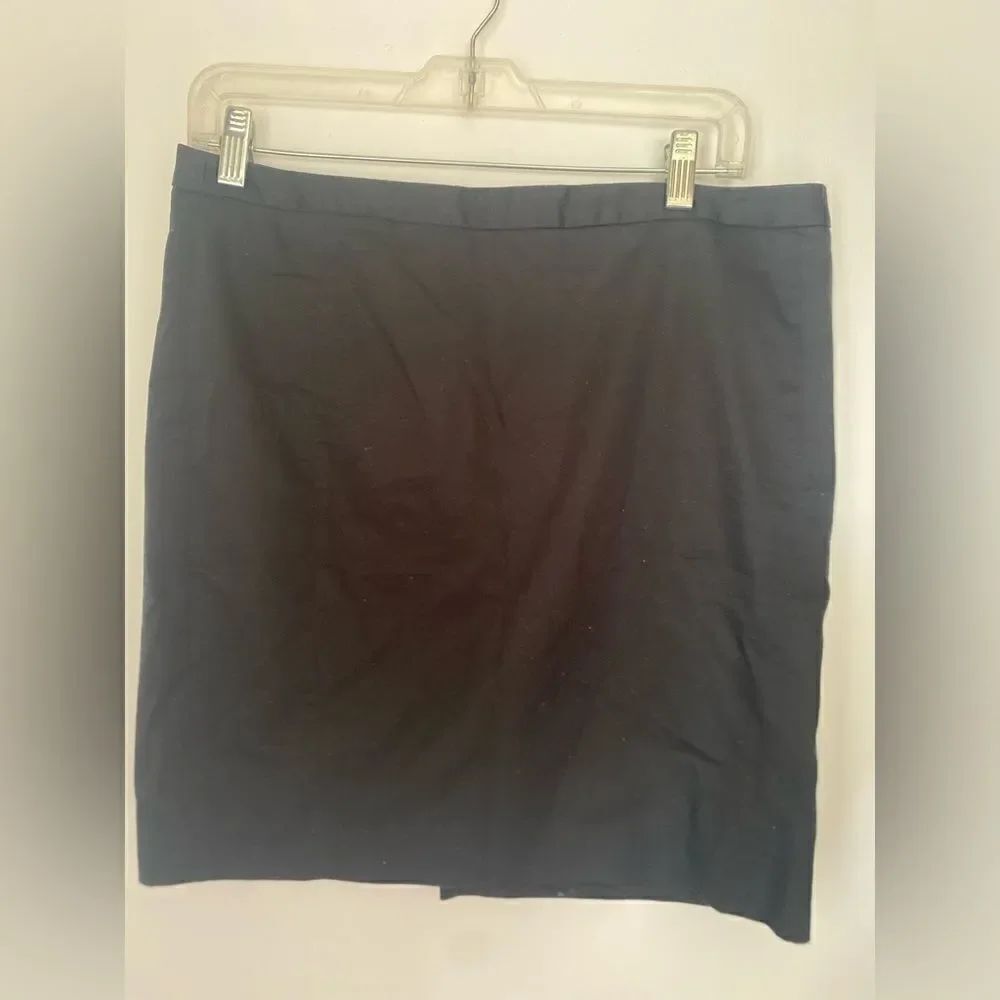 Express Mini Skirt Exposed Gold Zipper Cotton Size 10 Black